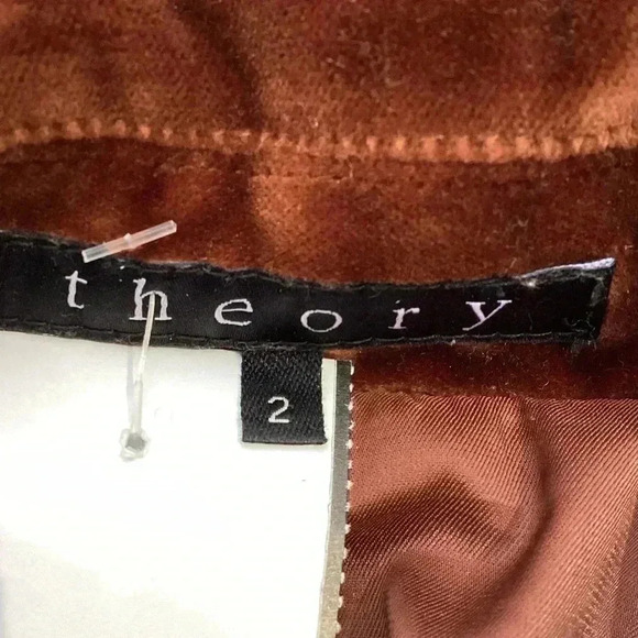 Theory Size 2 Tan Velour Fabric Button Down Clousure Taylor Fit Stylish Blazer - Picture 3 of 9
